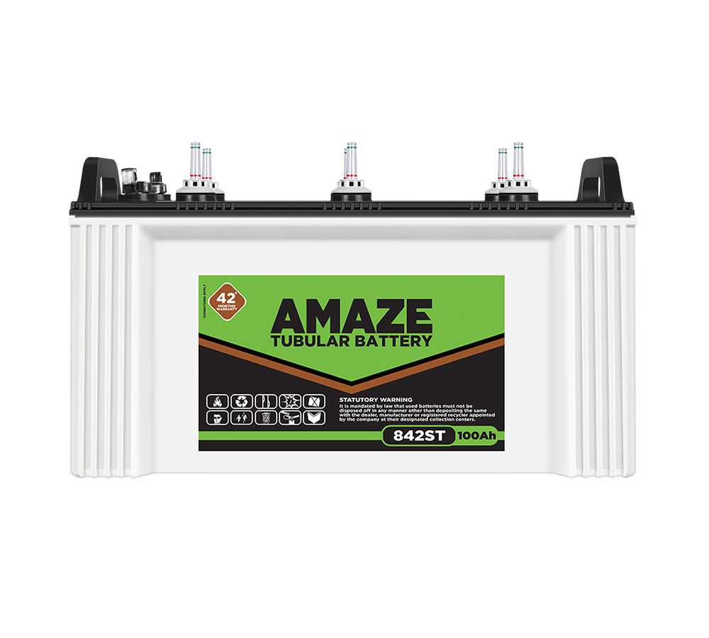 Amaze 842ST 100AH Inverter Battery - Lumi eShop in Chennai, Luminous Home  UPS Inverter, Luminous Batteries